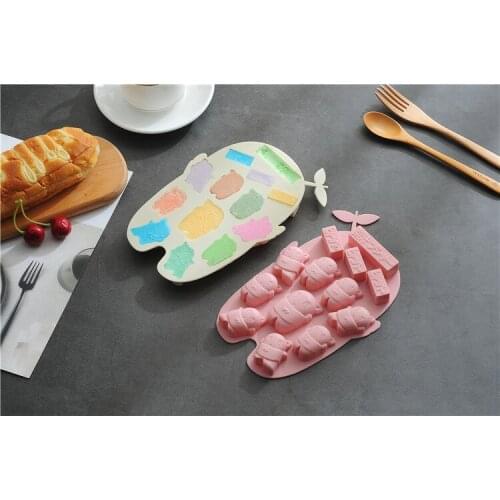 1PC Big Men Leaf Silicone Cake Mould Chocolate Mould Pudding Ice Lattice Mould Pastry Baking Tools OK 1012