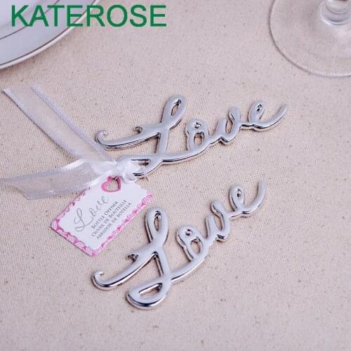 15PCS Silver Love Bottle Opener Birthday Anniversary Bridal Wedding Engagement Favor