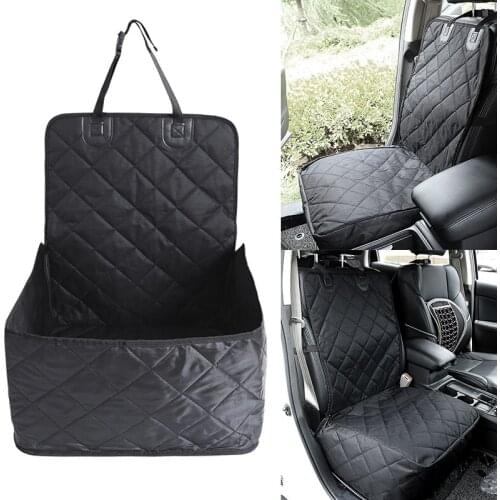 Outdoor Travel 2 in 1 Car Front Pet Car Seat Cover Waterproof Puppy Basket Anti-Silp Pet Car Carrier Dog Cat Car Booster