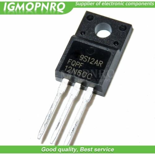 20pcs free shipping FQPF12N60C 12N60C 12N60 600V 12A MOSFET N-Channel transistor TO-220F new original