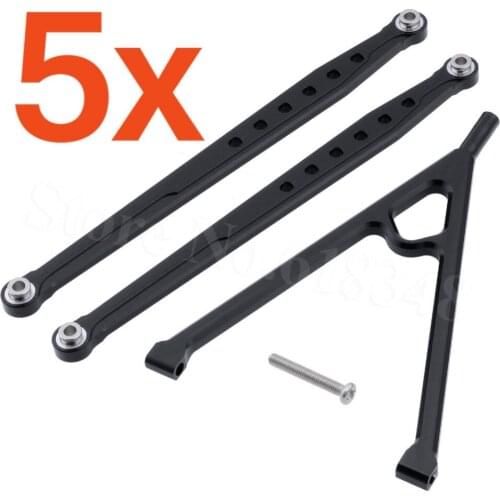 5 Sets/Pair Aluminum Front Linkage Chassis & Bracket Links Set For RC AXIAL SCX10 Parts