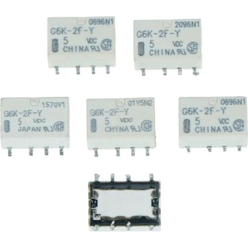 5PCS SMD G6K-2F-Y Signal Relay 8PIN For Omron Relay DC 5V