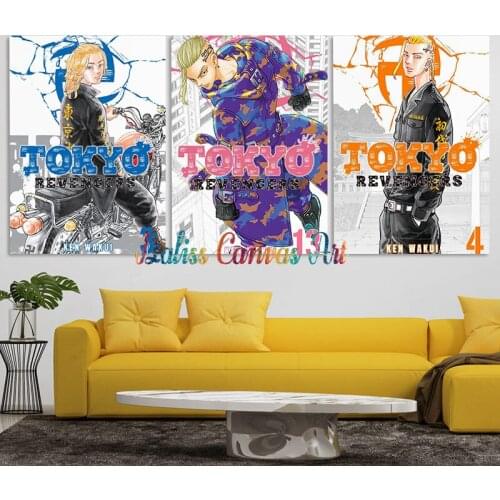 Anime Poster Tokyo Revengers Pictures Home Decoration Manga Paintings Canvas HD Prints Wall Art Modular Living Room Framed