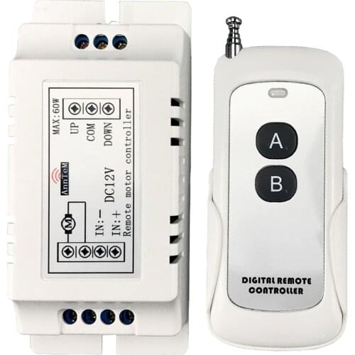 Wireless Remote Control Switch 433mhz rf Transmitter Receiver dc 9v 12v Motor Battery Power Forward Reverse Steering Controller