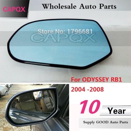 CAPQX side mirror glass Rearview mirror lens heated blue FOR HONDA ODYSSEY RB1 2004 2005 2006 2007 2008 rear view mirror galss
