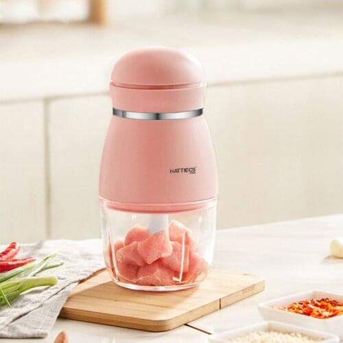 120W Electric Meat Grinder Mini Portable 300ML Capacity Meat Spices Chopper Handhold Food Blender Mixer Ingredients Cutter