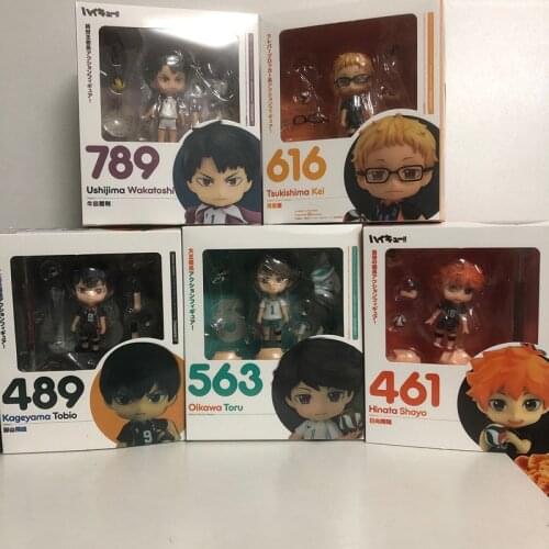 Haikyuu Figure Ushijima Wakatoshi Tsukishima Kei Hinata Shoyo Kageyama Tobio Toy Oikawa Toru Kozume Kenma Action Figure Toy Doll