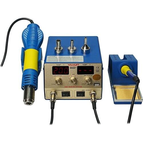 YX-886D+ Red Digital Display SMD Rework Soldering Station 220V/110V Repair Welding Machine