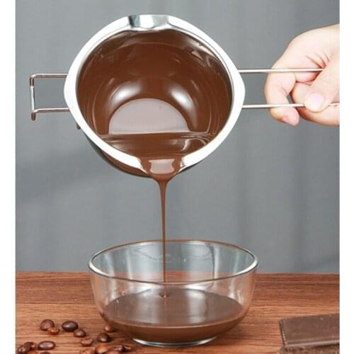 Stainless Steel Melting Pot Anti-Scald Chocolate Butter Cheese Caramel Milk heating pot Kitchen Tool Long Handle Hot Melted Pot