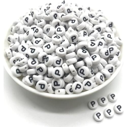 100pcs 4x7mm round letters 26 letters beads peach heart-shaped spacer beads making jewelry necklace bracelet #P