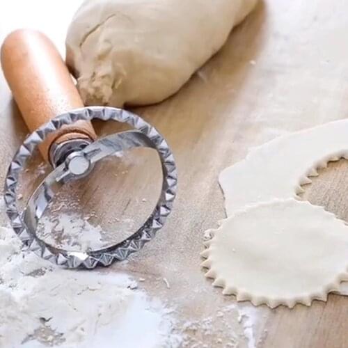 Flower Lace Round Pie Mold Dumpling Wrapper Mold Ravioli Dumpling Maker Mold Round Cookie Wrapper Dough Cutting Tool For Kitchen