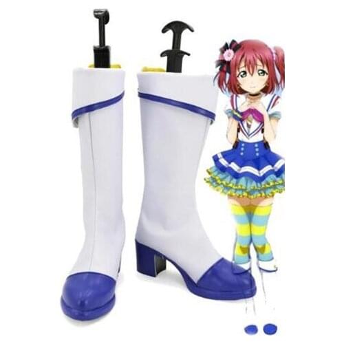 Love live!Sunshine!! Ruby Kurosawa Cosplay Boots Shoes Costume Accessories Halloween Party Boots for Adult Women High Heel Shoes