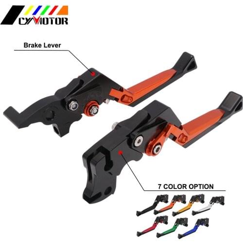 Motorcycle CNC Adjustable Pivot Brake Clutch Levers For KTM Duke 390 RC390 Duke 200 RC200 2014-2016 RC125 Duke125 2014-2019