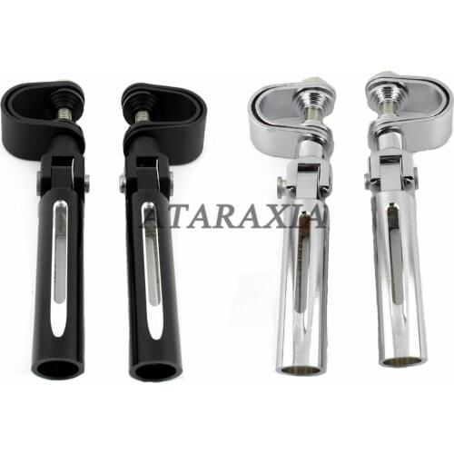 Motorcycle 1.25" Highway Pegs for Harley Electra Glide Road King Street Glide Engine Guard Foot Pegs Footrest Mount Clamp Kit