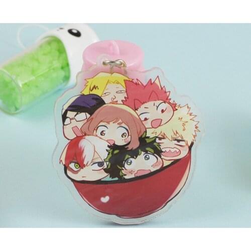 [MYKPOP]My Hero Academia Keyring Cute Action Figure Pendants Decoration for Keys Bags Amine Fans SC20082716