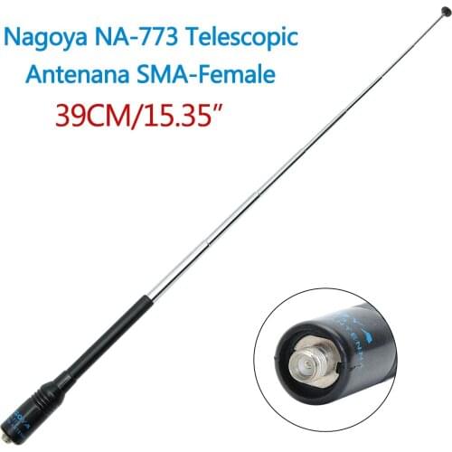 New NAGOYA NA-773 144/430MHz Dual Band Handheld Telescopic Antenna For BaoFeng UV-5R UV-82 BF-888S UV-S9Plus Walkie Talkie