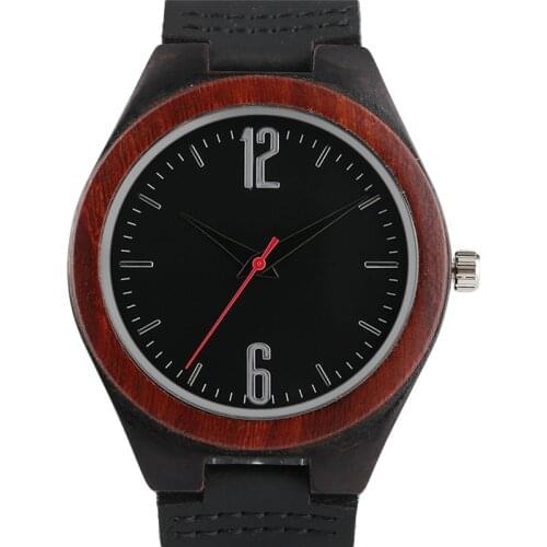 2017 New Dark Tone Mens Wooden Bamboo Watch Unisex Bamboo Unique Natural Handmade Bangle Mans Womens Quartz Wrists Watches