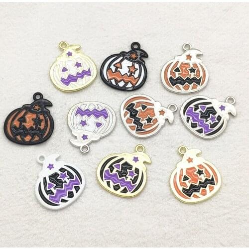 New arrival! 24x20mm 10pcs Halloween Pendant Pumpkin Charm for Halloween Jewelry DIY Parts,Jewelry Findings & Components