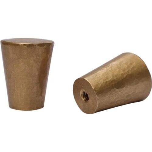 Free shipping solid simple drawer knob furniture hardware wardrobe shoe door single hole handle round cone pull