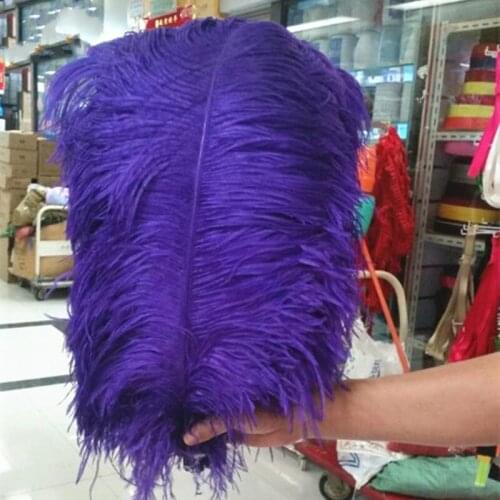 Wholesale! Natural 100pcs 28-30inch/70-75cm High Quality purple ostrich feathers Wedding Birthday Christmas Decorations