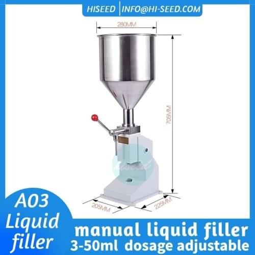 A03 Manual Filling Machine Small Piston Type Medical Grade High Precision Dispensing