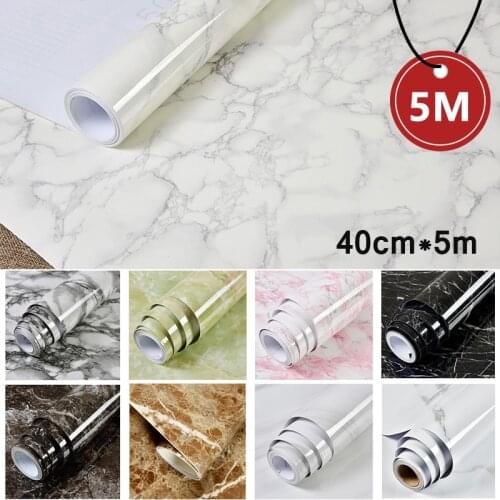 3M Marble Contact Paper Wall Sticker Self-Adhesive Waterproof DIY Wallpaper Film Living Room Kitchen Cabinets Desktop Drawer