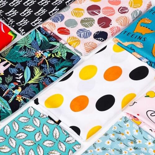 Digital Printing Cotton Silk Cloth Clothing Home Wear Dress Night Clothes Clothing Sewing Diy Rayon Fabric Cotton Fabric