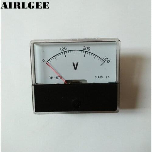 DH-670 DC 0-300V Volt Analog Panel Mount Meter Voltmeter