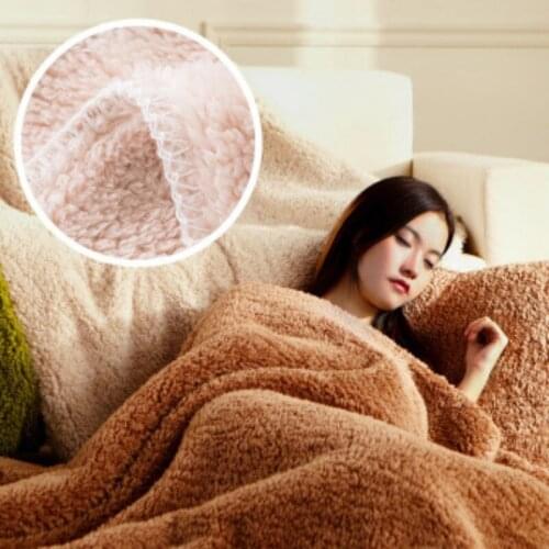 Thickened Winter Coral Velvet Warm Office Nap Sofa Blanket Warm Tapestry Small Cashmere Velvet Blanket Unisex Several Sizes