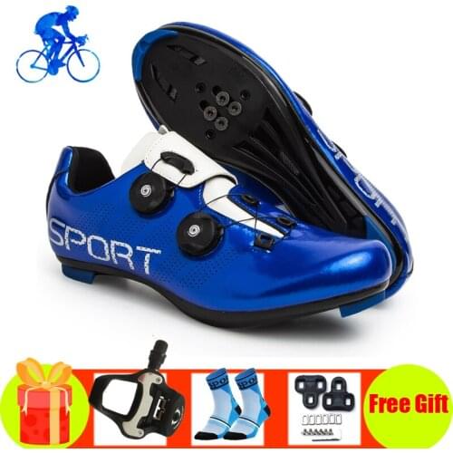 Bicycle Sneakers men women sapatilha ciclismo add SPD-SL pedals road bike cycling shoes Wear-resistant racing bicycle footwear