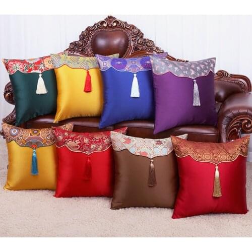High grade Embroidery flower Cushion Cover Pillow Case For Sofa Office Car Home Pillowcase throw pillows