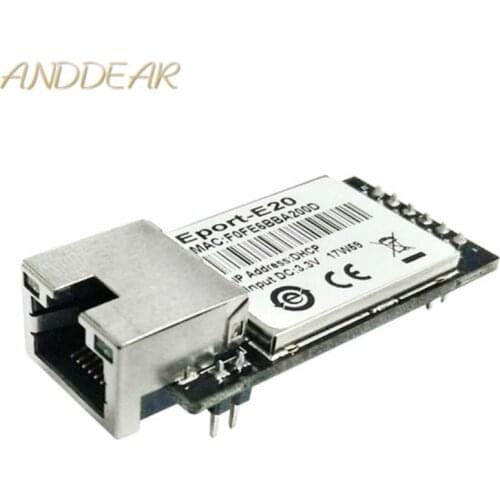 CE ANDDEAR Eport-E20 redundant redundant TTL and Ethernet modem integrado DHCP 3.3 V TCP IP Telnet wifi Modules High speed