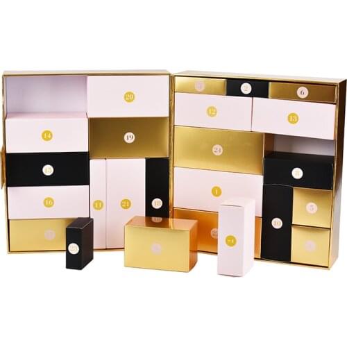 Factory Wholesale Creative Custom Advent Calendar Paper Food Packaging Gift Box