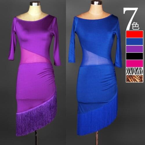 Chacha dance Adult Modern Dance One-piece Dress Womens Ballroom Dance Dresses Avail Dancing Dress Waltz/Tango Dress