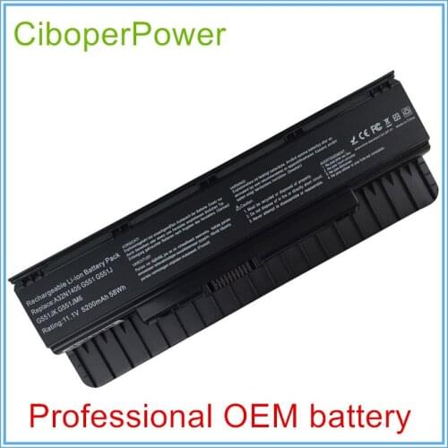 10.8V 5200mAh A32N1405 Battery for N551 N751 N751JK G551 G771 G771JK