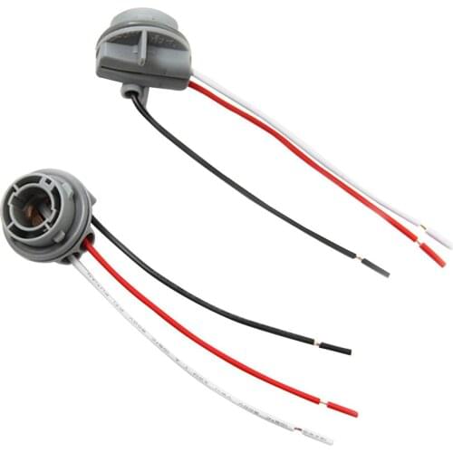 2pcs 1157 Bulb Socket 1157 LED Lamp Holder For Brake Light Plastic HB4 Adapter Base Connector Car Accessories Replacement