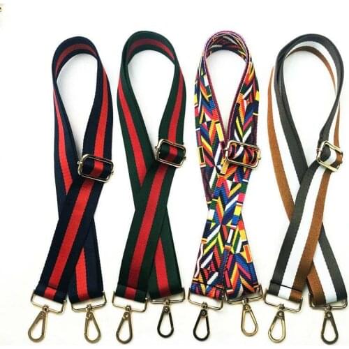 2pcs 135cm Adjustable Printed Handle Strap for Handbag Purse Messenger Bag