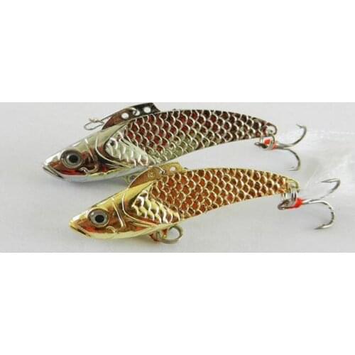 2Pcs Metal Hard VIB Baits 8g 12g 18g Optional Bass Hooks Lure Wobbler Bait Pesca Fishing Tackle