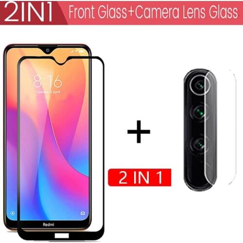 2-in-1 Camera +Tempered Glass For Xiaomi Redmi Note 8T Screen Protector Glass On Redmi Note 8T protective Glass