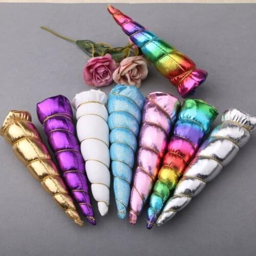 20PCs 3D Unicorn Horse Fabric Button Patch Stickers DIY Garment Ornament Accessories Girls Hair Jewelry Clips Decoration