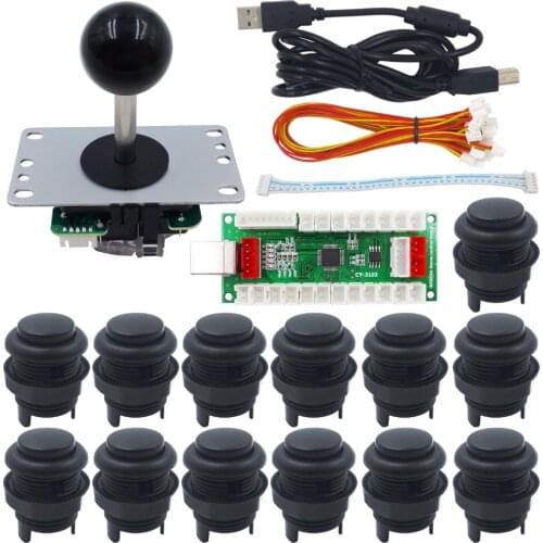 Arcade DIY Kit Arcade Button Controller Zero Delay USB Encoder Arcade Joytick for PS3 PC Mechanical Keyboard Switch