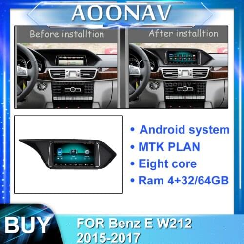 2din android car radio multimedia player for-Benz E W212 2015-2017 car stereo autoradio touch screen GPS navigation head unit
