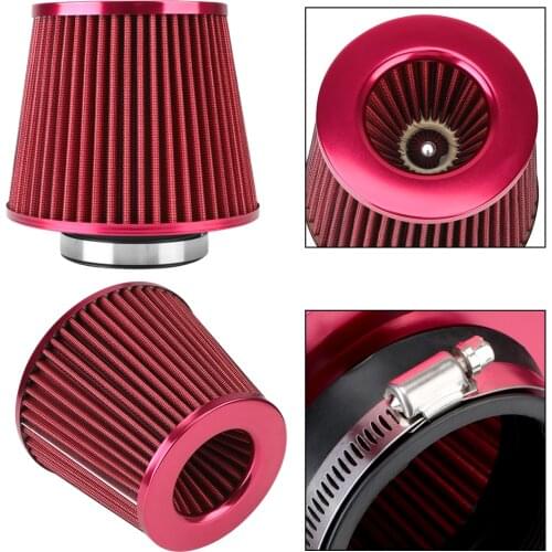 Car Air Filters Cold Air Intake Filter Car Accessories Induction Kit Universal 3 Inch High Flow Sport Power Mesh Cone 76MM
