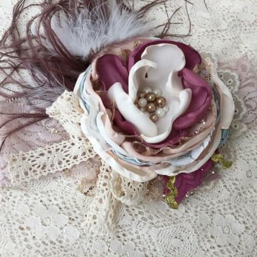Free Shipping Big Burned Flower Girl Headband Kids Hair Accessories Photo Prop
