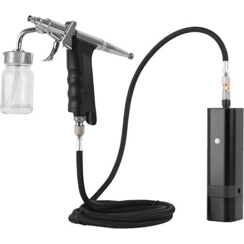 Wireless Airbrush Kit with Siphon Trigger Type Spray Gun for Art Model Body Paint Artist Makeup Nail Tattoos Cake Tools