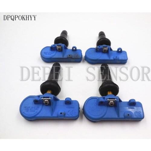 DPQPOKHYY 4PCS Tire Pressure Sensor OEM 22853740 For Chevrolet Cadillac Buick 433MHZ