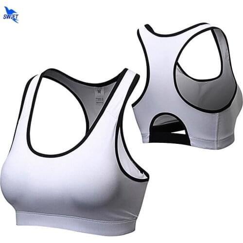High Stretch Breathable Sports Bra Top Fitness Women Padded Sport Bra for Running Yoga Gym Wire Free Crop Vest Underwear Tanks