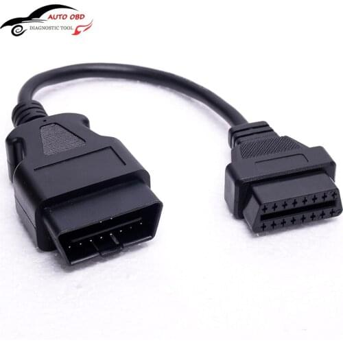 30CM OBD II Cable 16 Pin to 16pin Socket Adapter Cable Male To Female Connector OBD2 Extended Interface Line Car Diagnostic