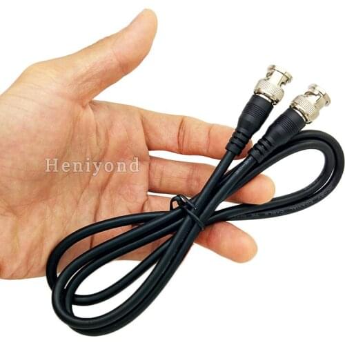 2Pcs 75-3 Coax Coaxial cable BNC Male Connector to Male Connector 1.64Ft Length for CCTV Camera Security System
