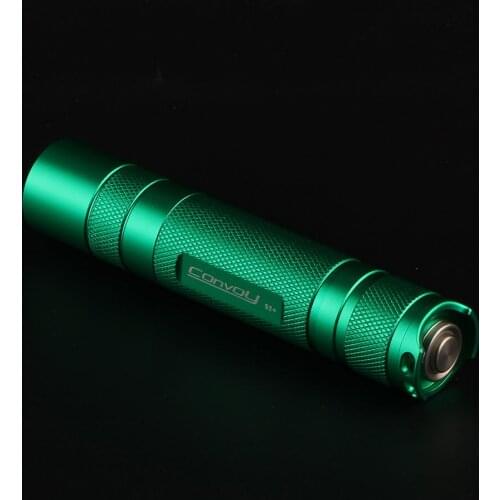 Convoy S2+ green Cree XML2 U2-1A EDC LED Flashlight,torch,lantern,self defense,camping light, lamp,for bicycle,gift for guys